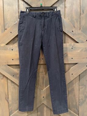 Brooks Brother Red Flannel Men's Navy Chino Pants - Classic Casual Fit